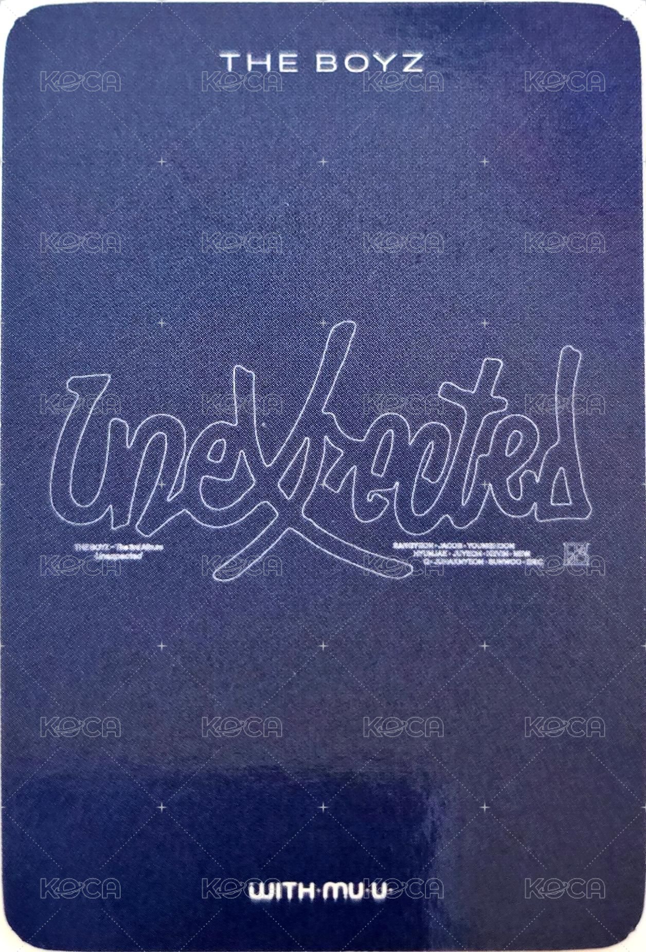 Unexpected wm 1.0 幸運卡  背面