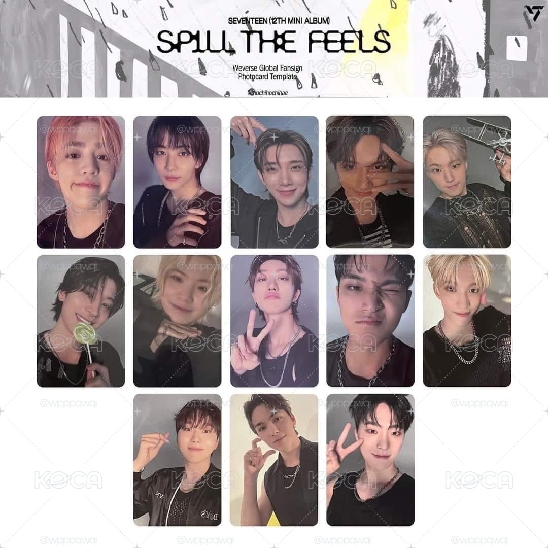 SEVENTEEN SPILL THE FEELS 迷12 WEVERSE 特典卡 簽售卡