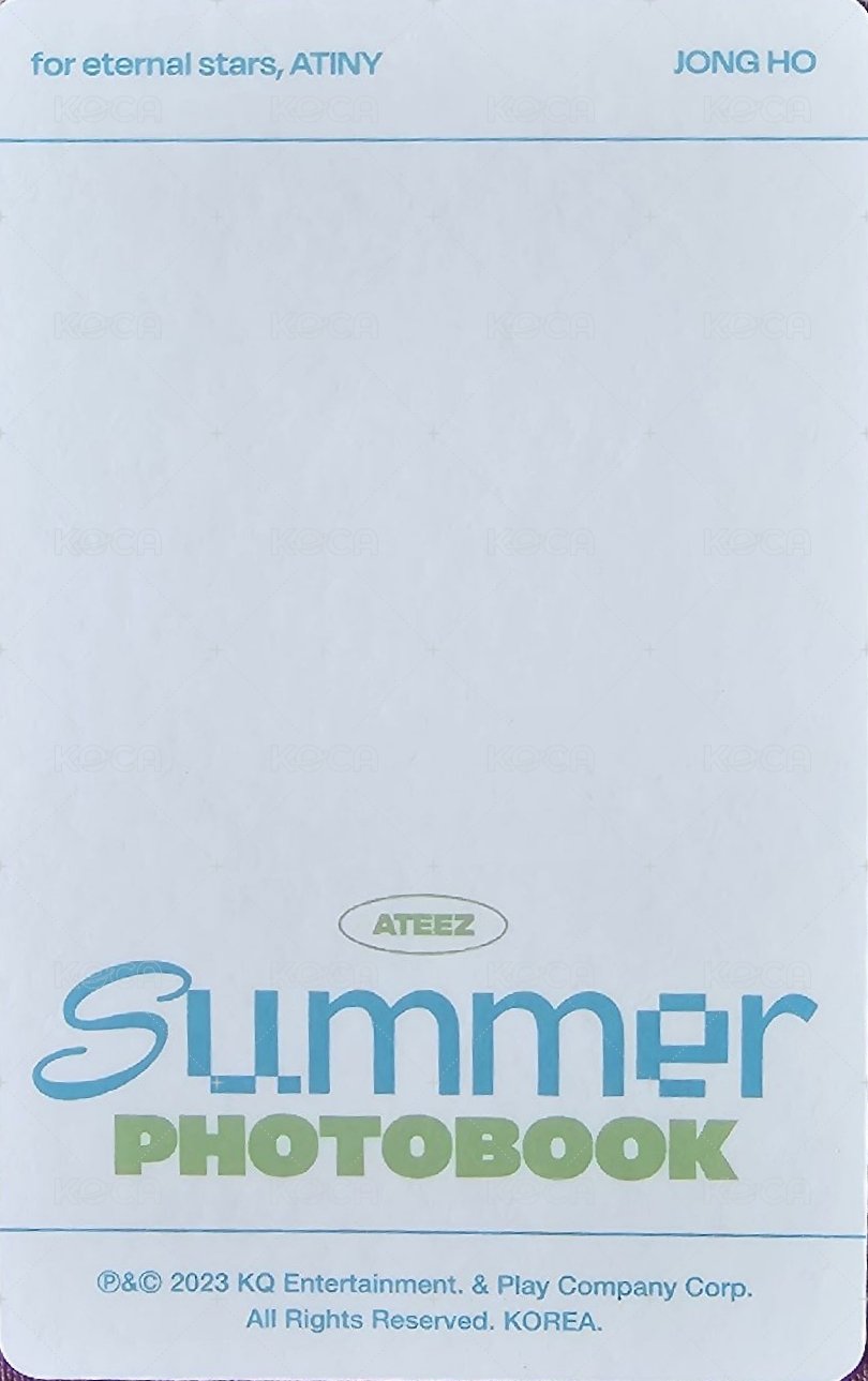 2023夏寫 KQ 周邊卡  背面