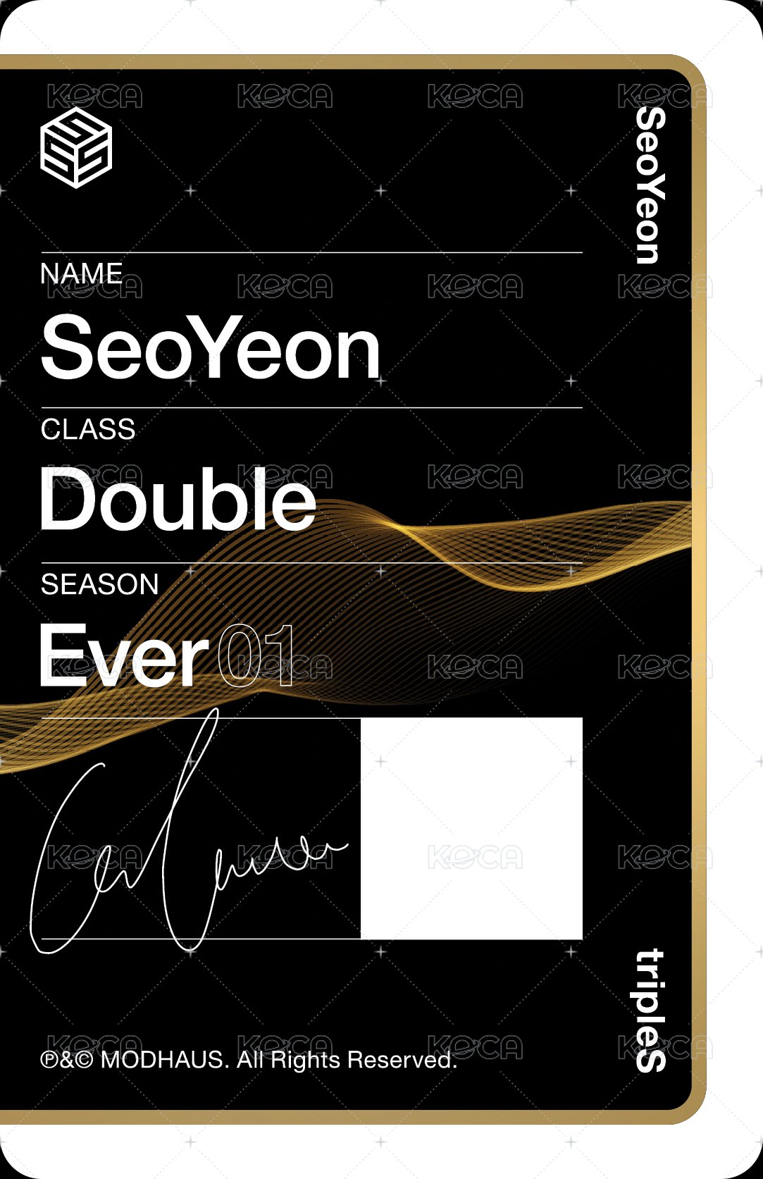 +(KR)ystal Eyes <AESTHETIC> 專輯卡 oma 背面