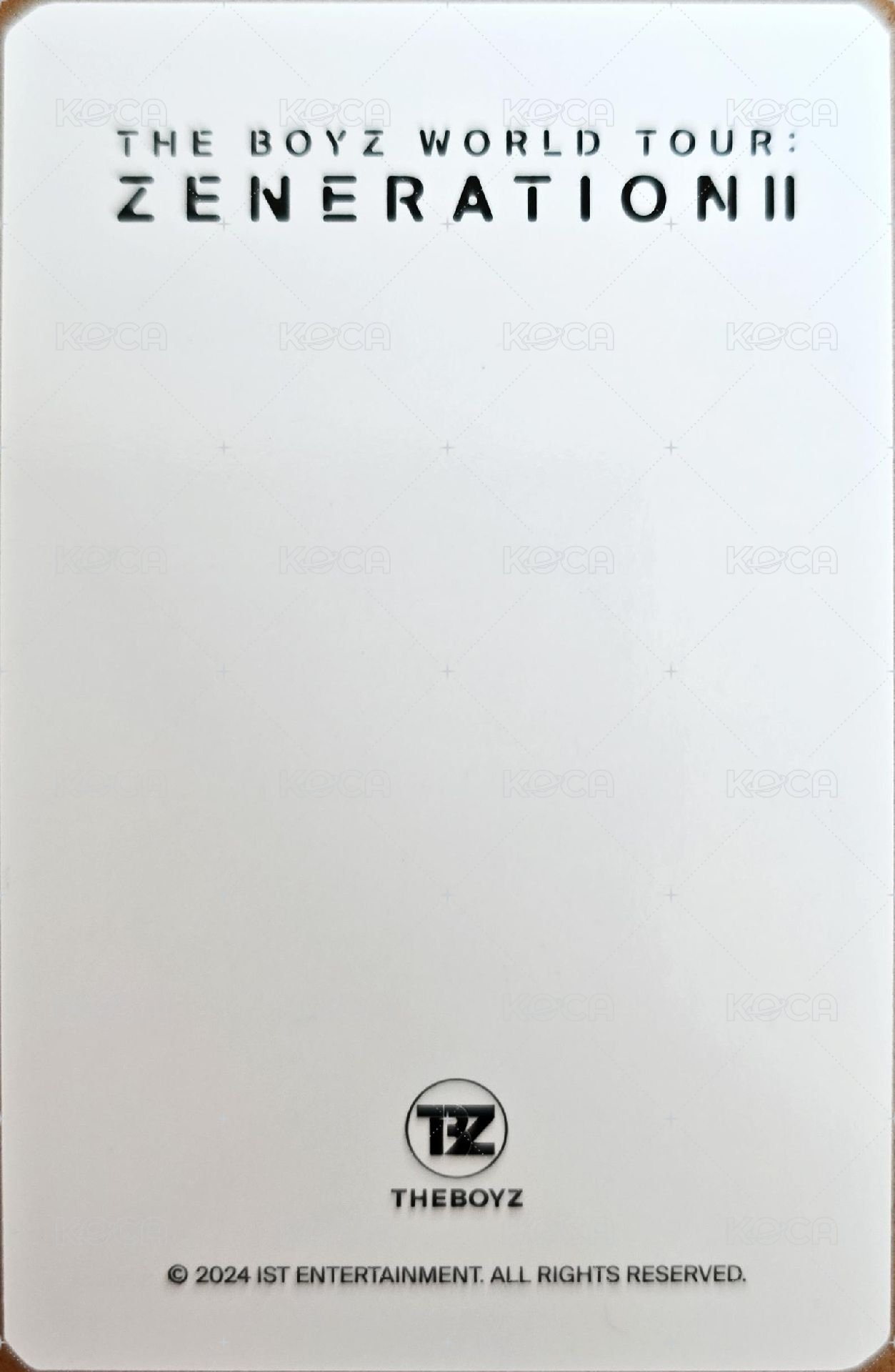 THE BOYZ WORLD TOUR : ZENERATION Ⅱ 滿額卡 線上 背面