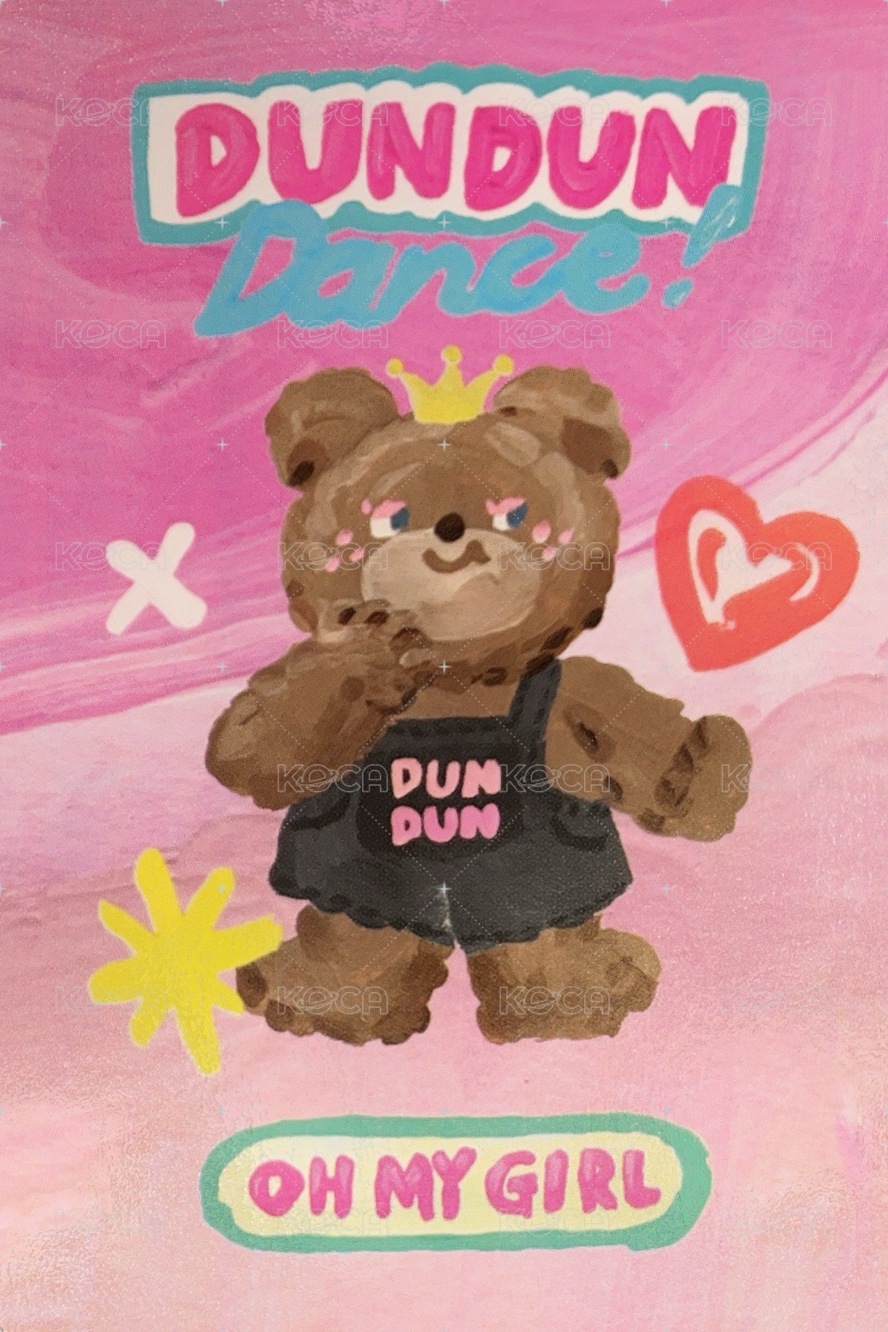 Dear OHMYGIRL 專輯卡 omg bear ver. 背面