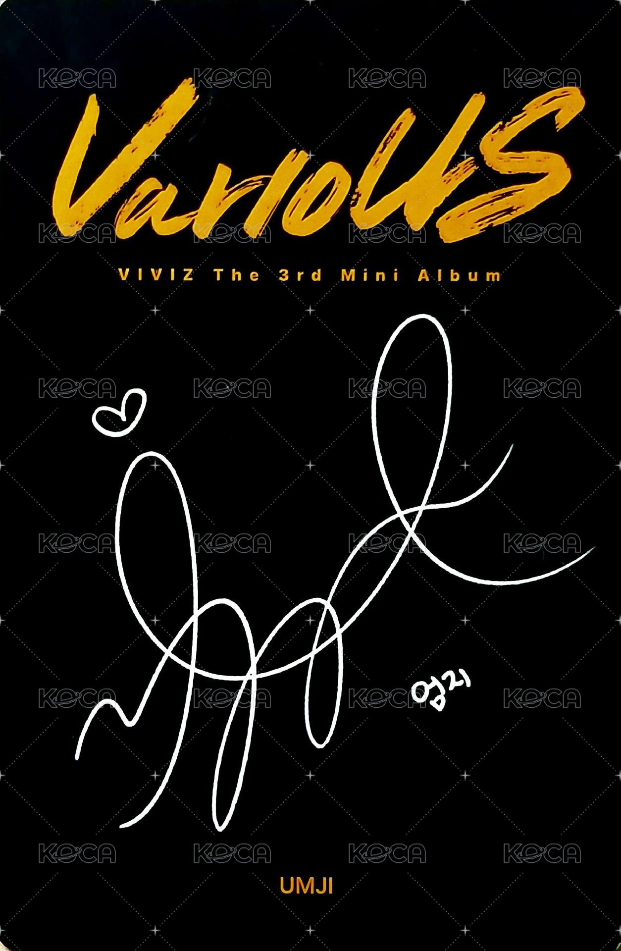 迷三 專輯卡 黃版 背面