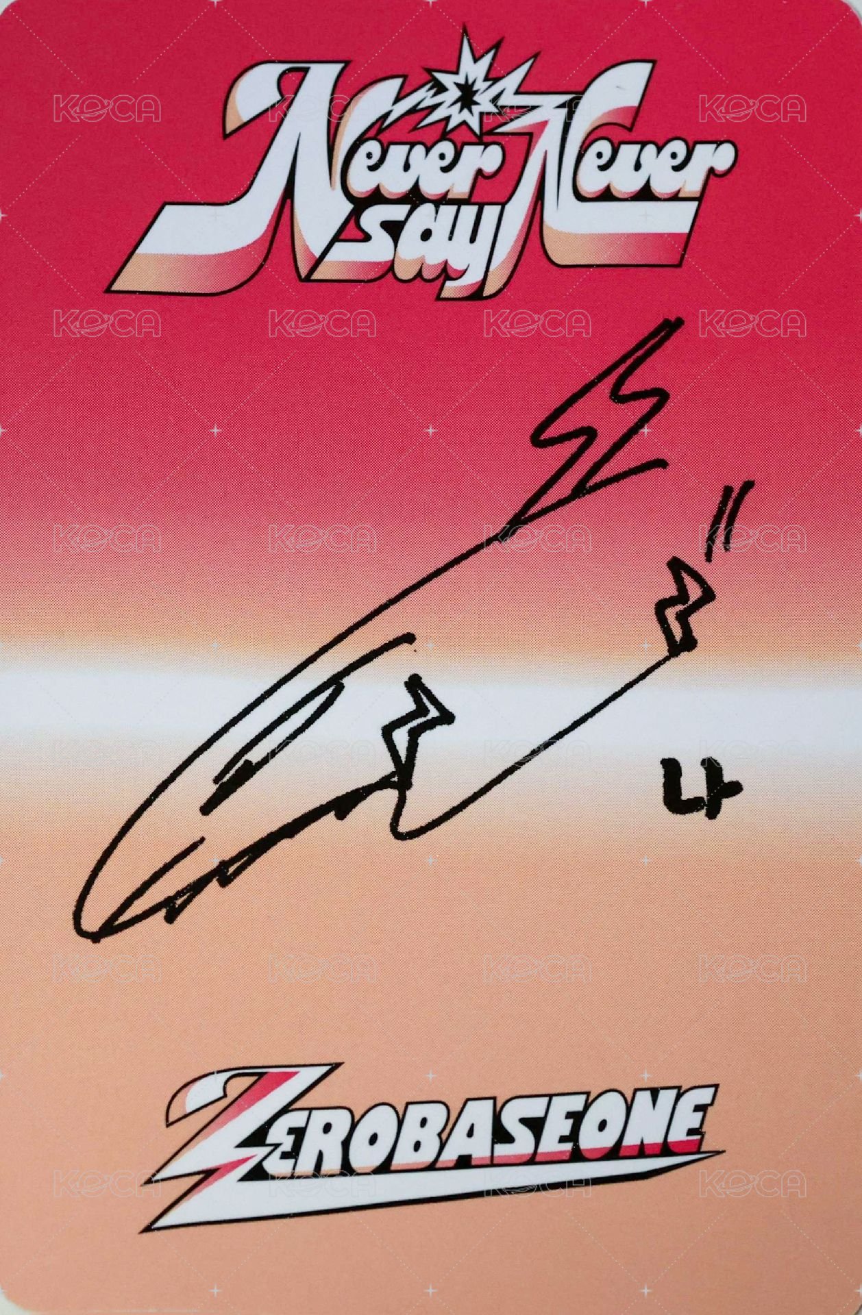 正規一 專輯卡 ICON ver. 背面