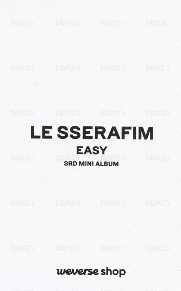 EASY wvs 直播卡 直播特典 背面