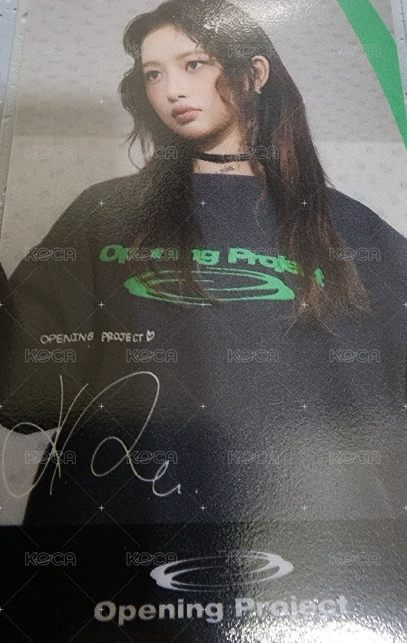 Opening Project 代言卡  背面