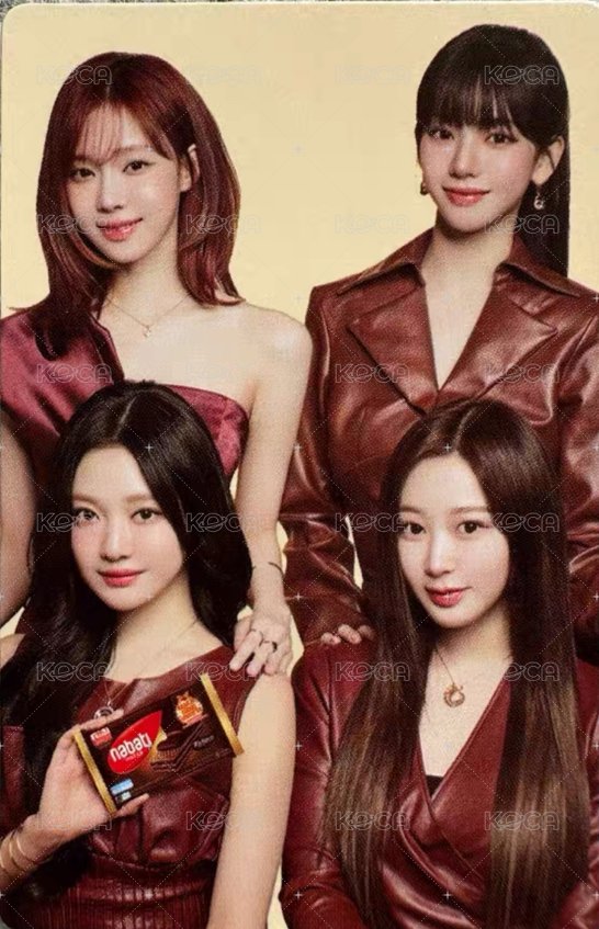 代言卡 nabati餅乾代言團卡 正面