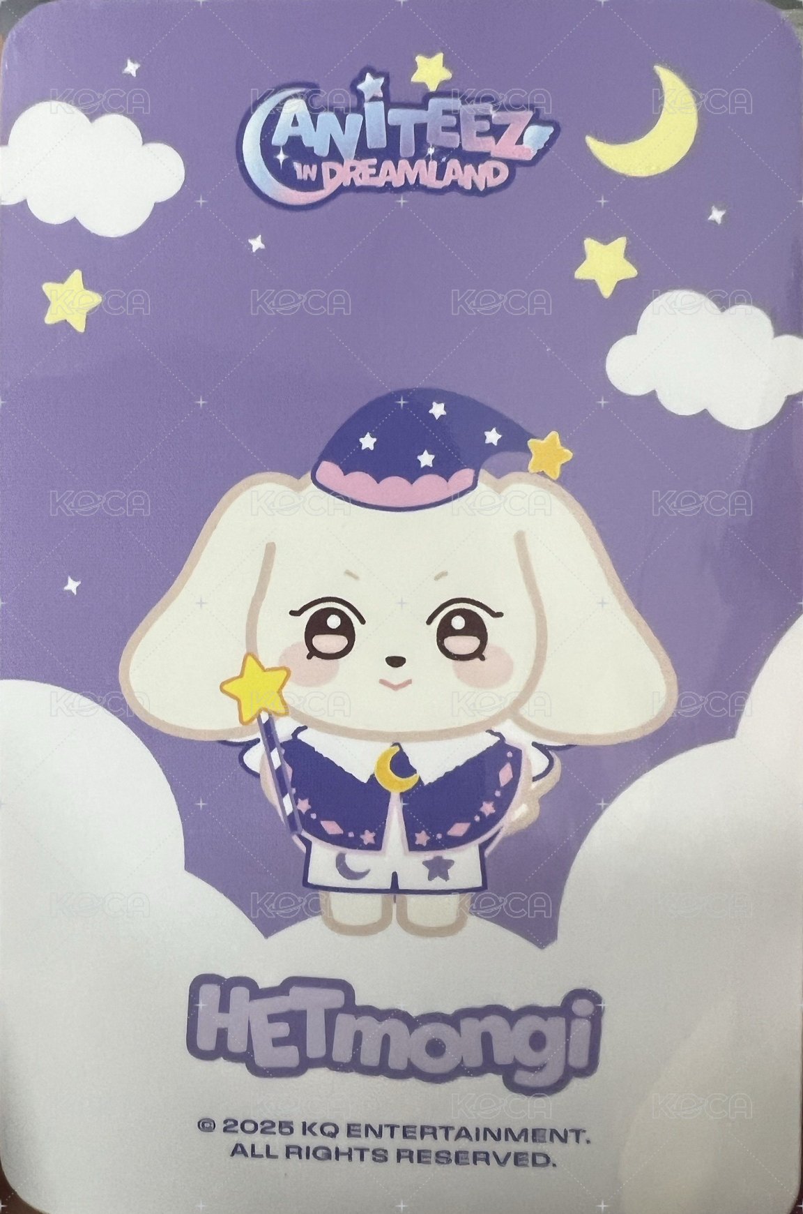ANITEEZ IN DREAMLAND 周邊卡 PLUSH KEYRING (Guardian Angel) 背面