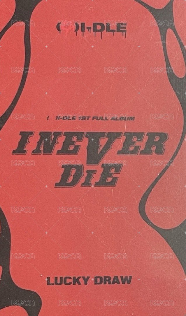 I NEVER DIE am 幸運卡 -刷 背面