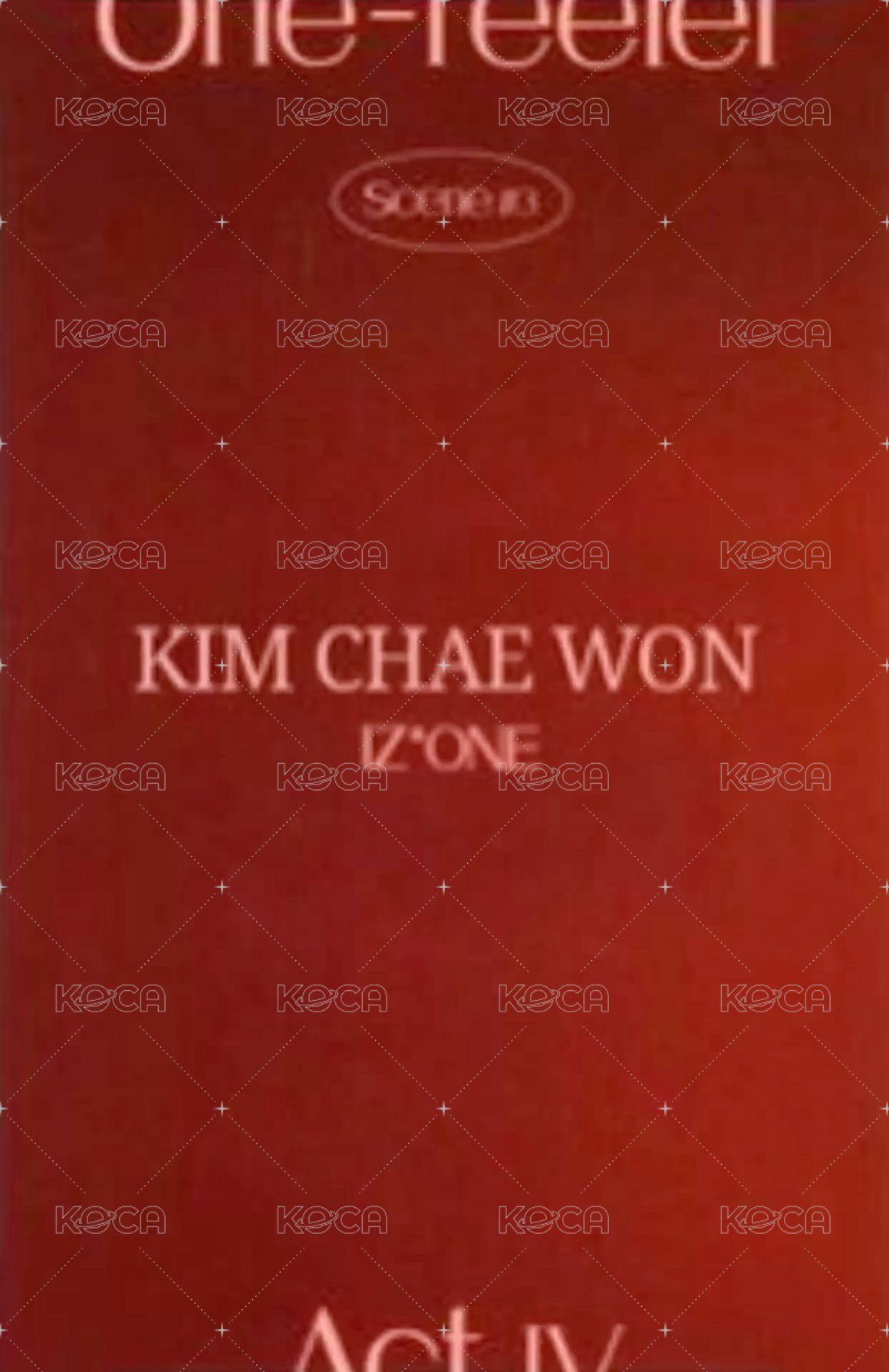 One-reeler / Act IV 專輯卡 SCENE#3 背面