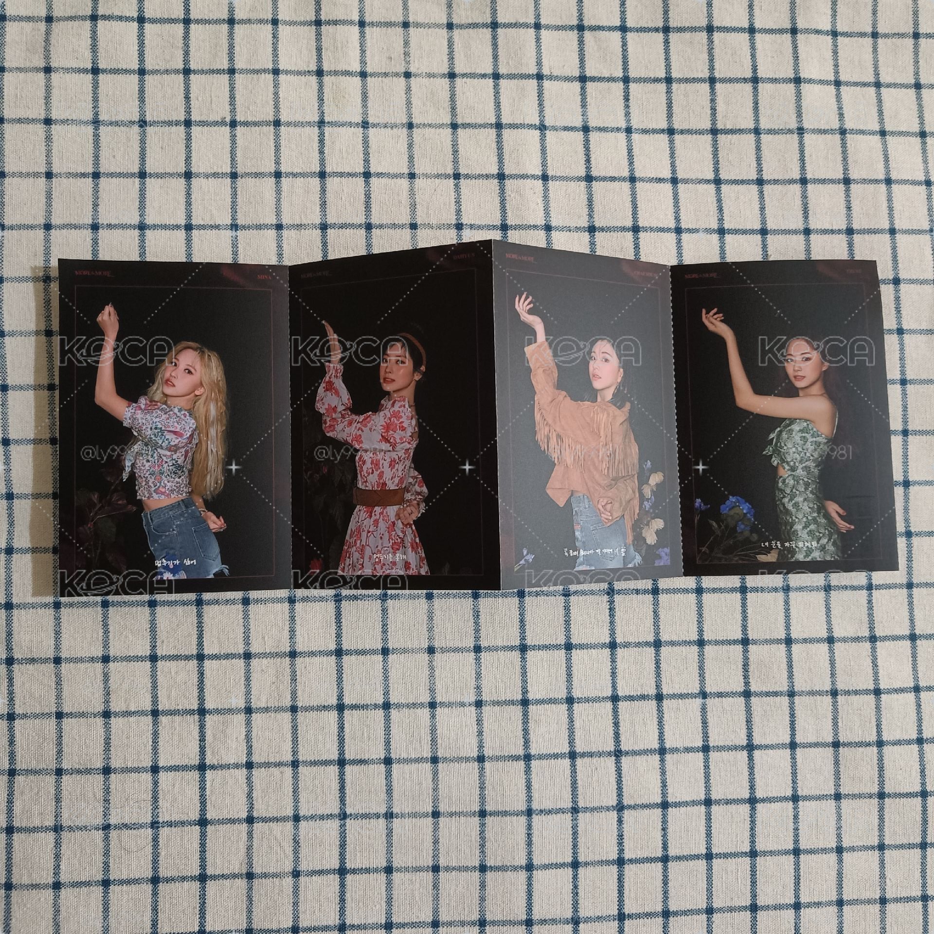 TWICE more&more摺頁明信片