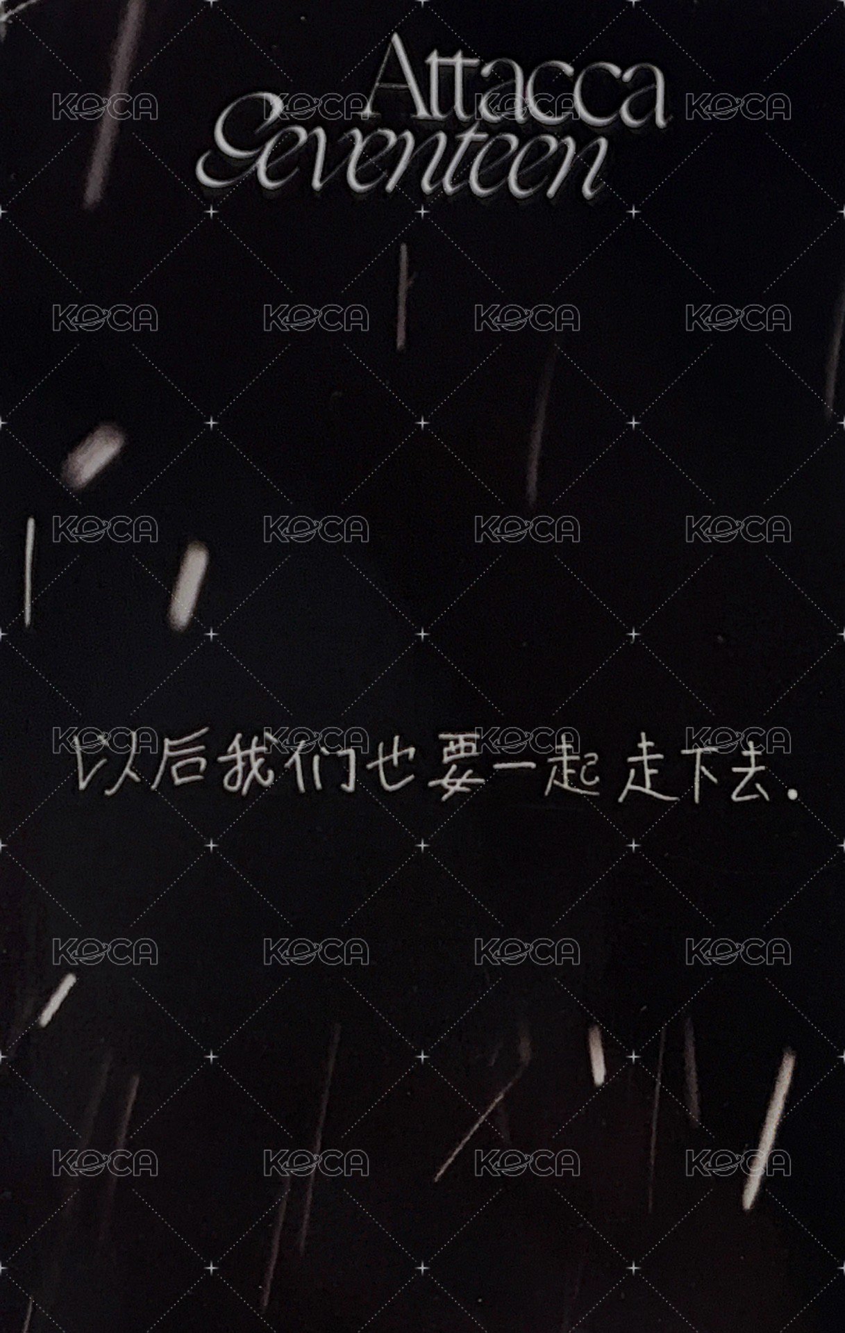 MINI9 yzy D 簽售卡  背面