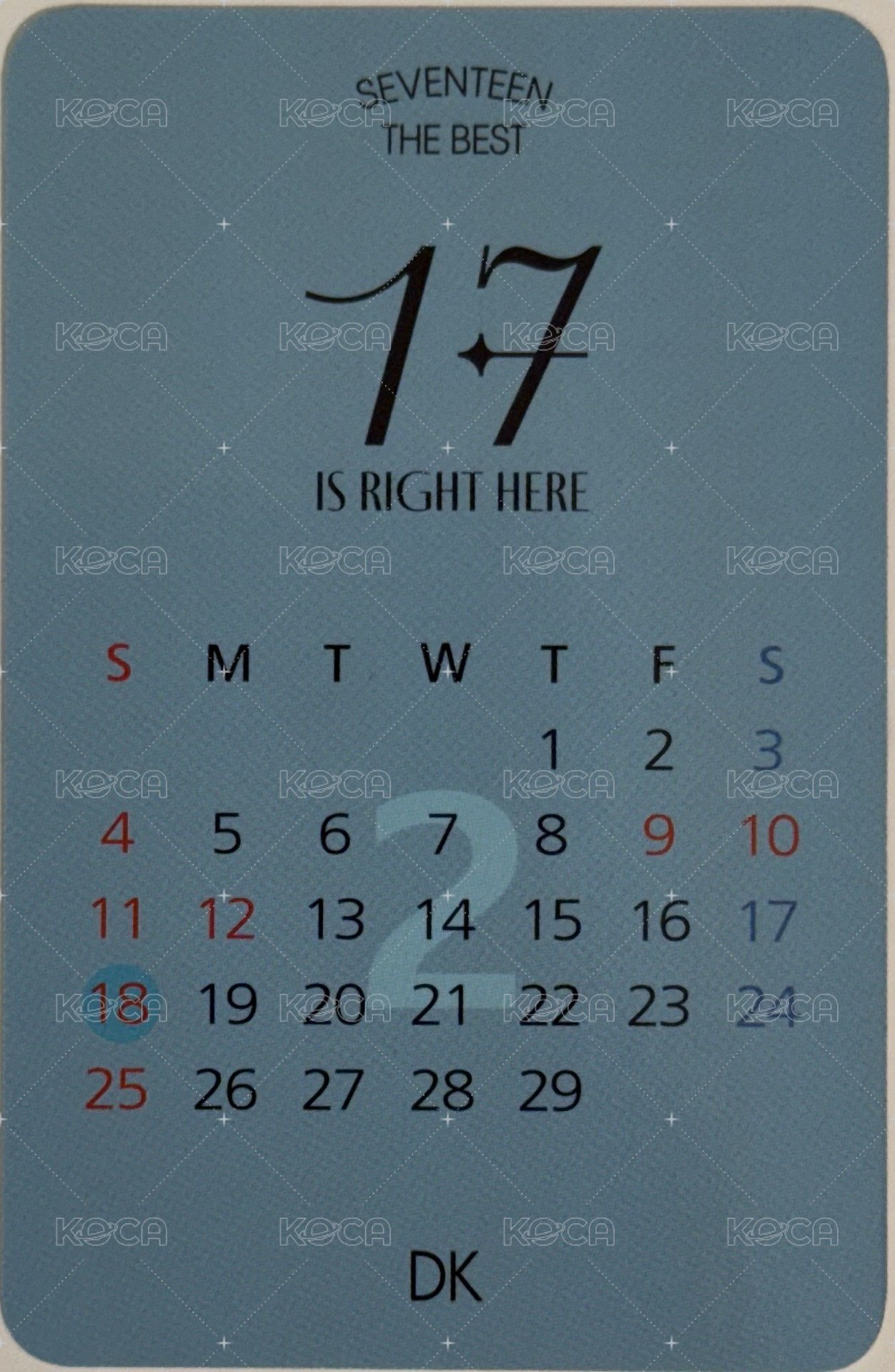 精選專 mk dear ver 特典卡 生日卡背 背面