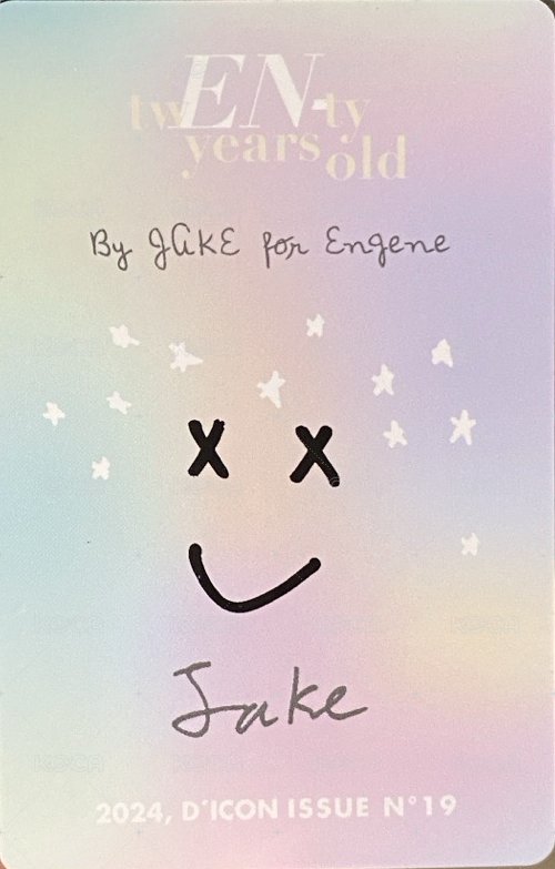 24年D社 雜誌卡 D社單封卡 黑衣倫 背面