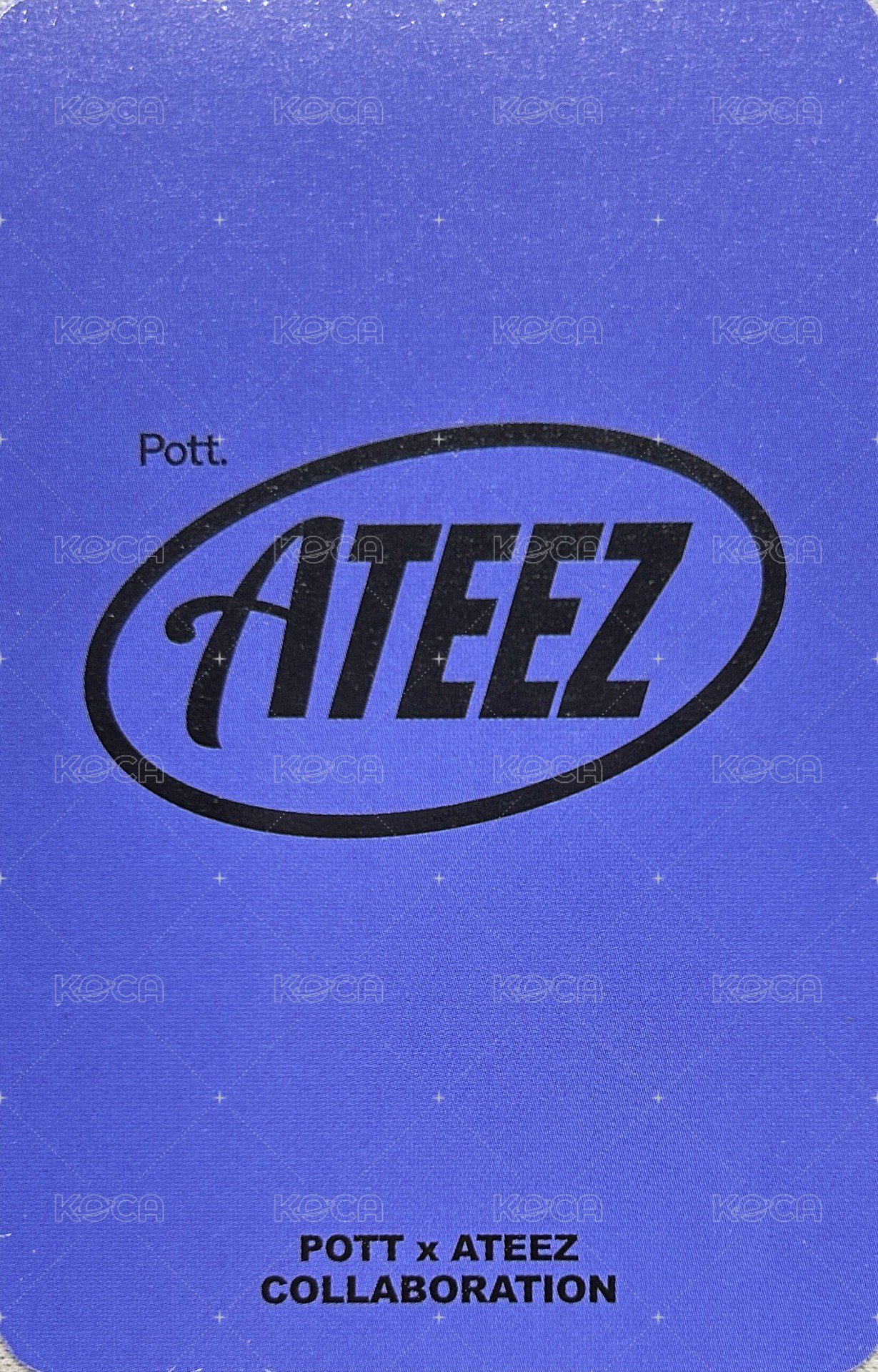 ATEEZ x Pott. 代言卡  背面