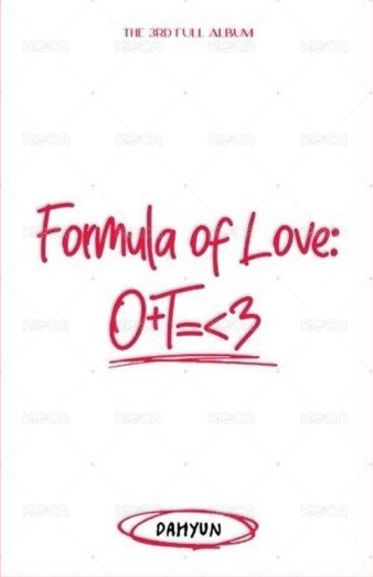 正規三 專輯卡 TWICE 多賢 FORMULA OF LOVE 刮刮卡 背面