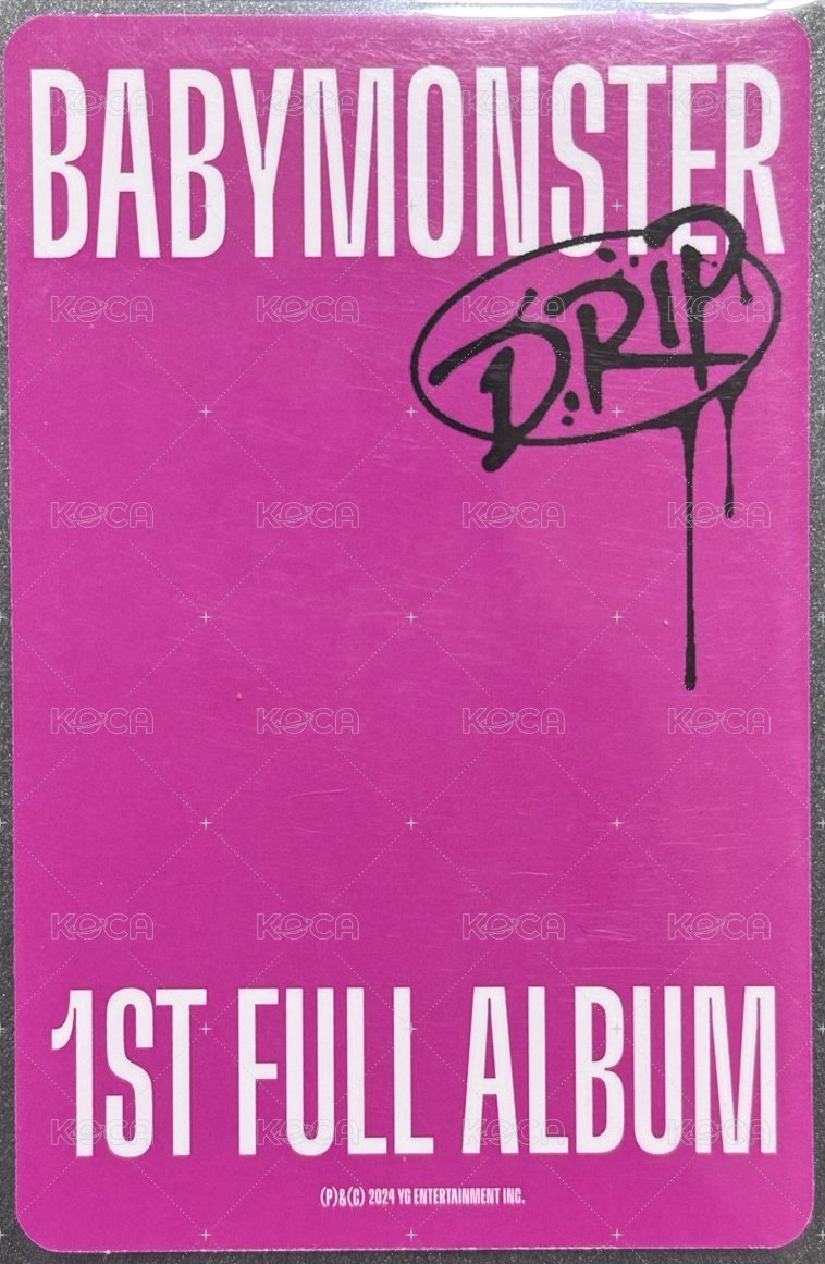 DRIP target 美網PB版 特典卡  背面