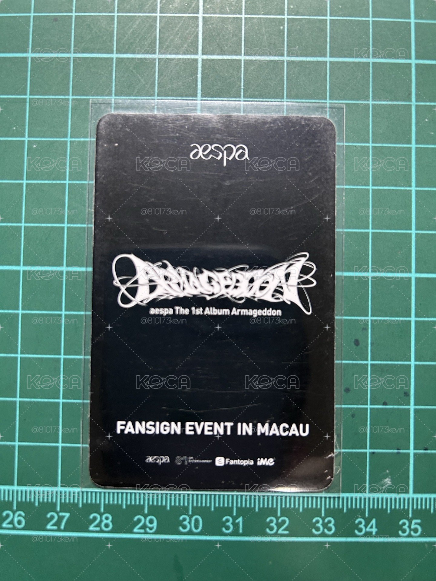 aespa Armageddon 澳門簽售 特典 冬