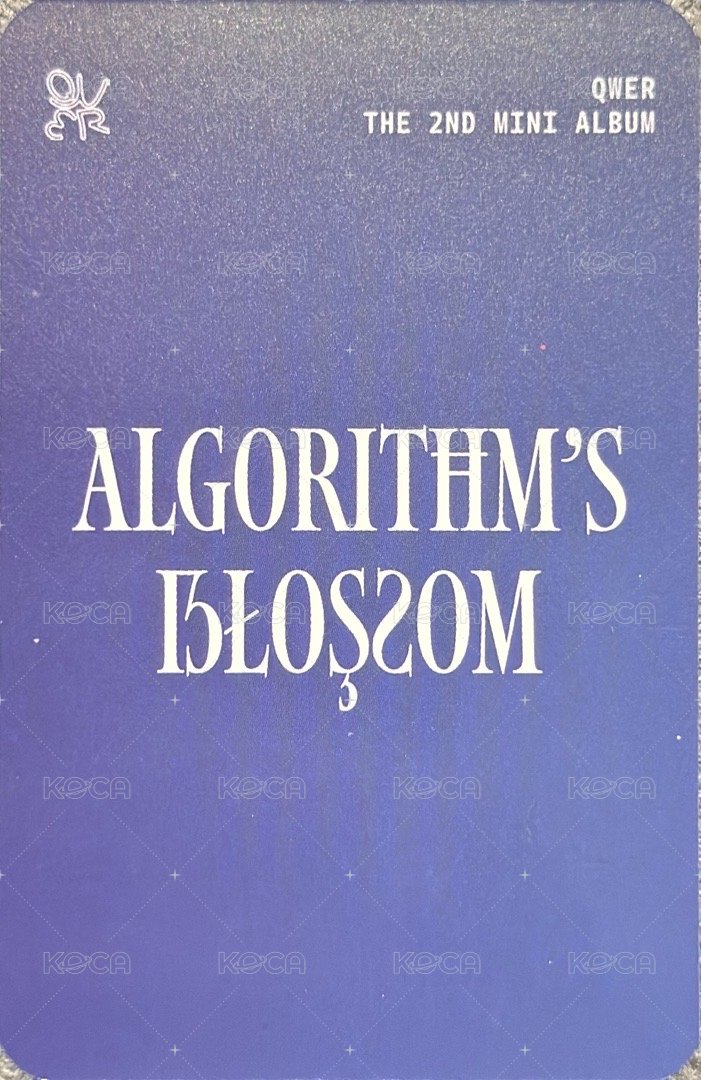 迷二 Kpopstore 線上 4.0 簽售卡  背面