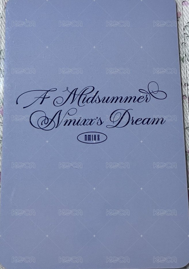 仲夏夜 wm 周邊卡 快閃貼紙卡嫄 背面