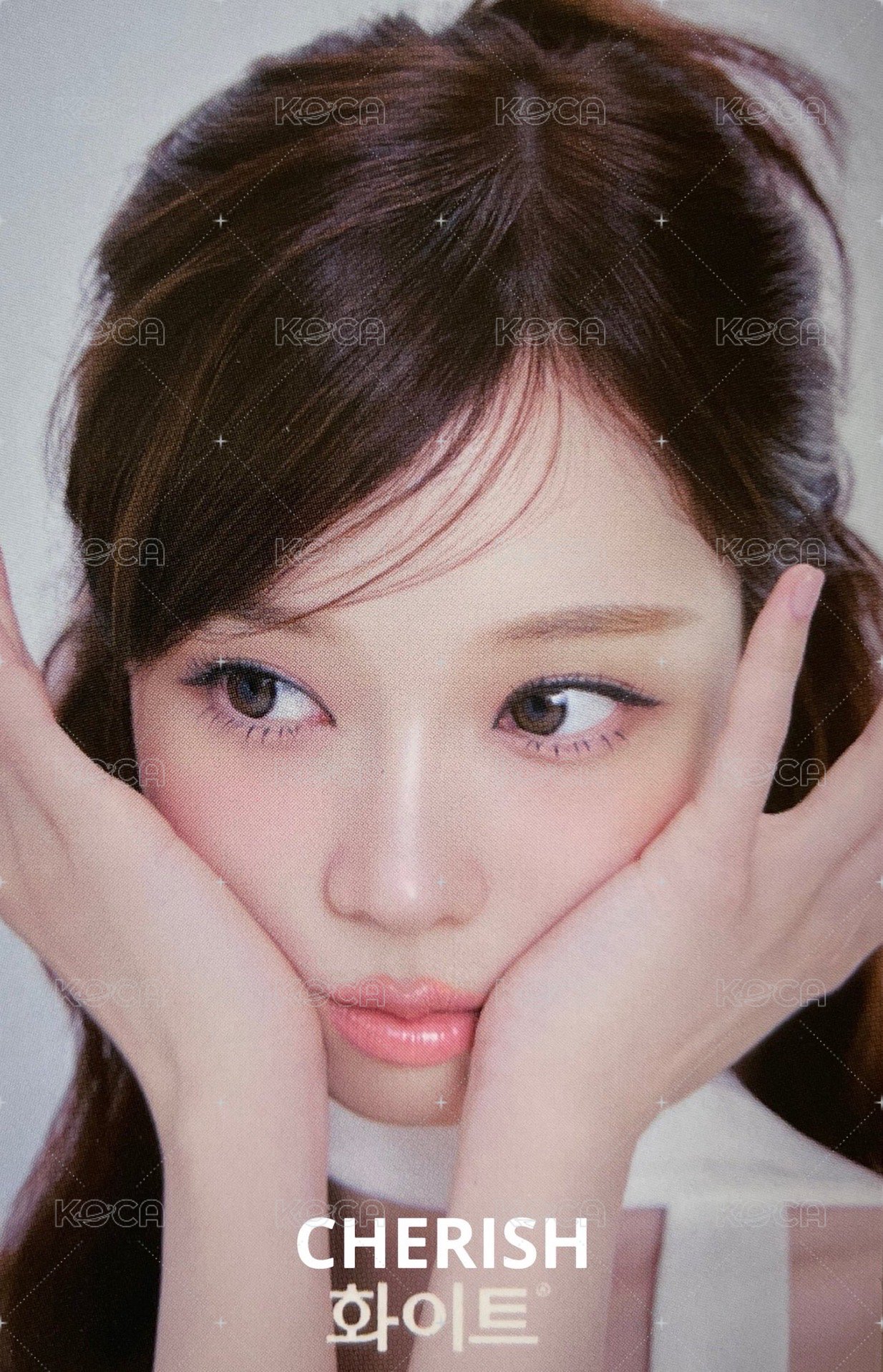 代言卡 White衛生棉代言卡冬 正面