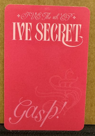 IVE SECRET 專輯卡 Gasp ver.安
