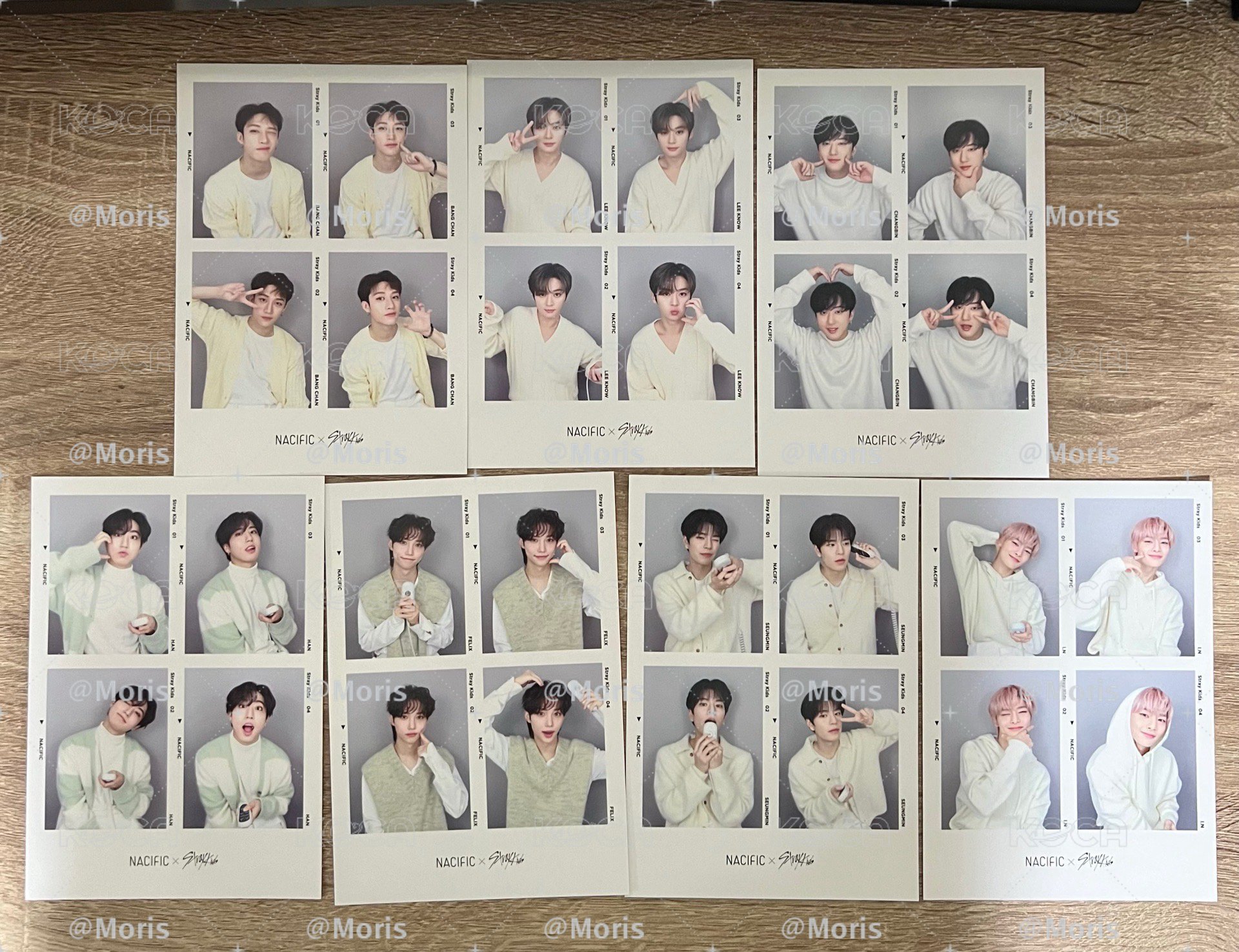 Stray kids 代言 Nacific 四格卡 人生四格