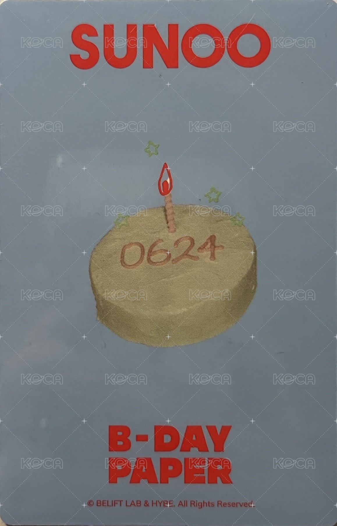 24生日禮盒 周邊卡  背面