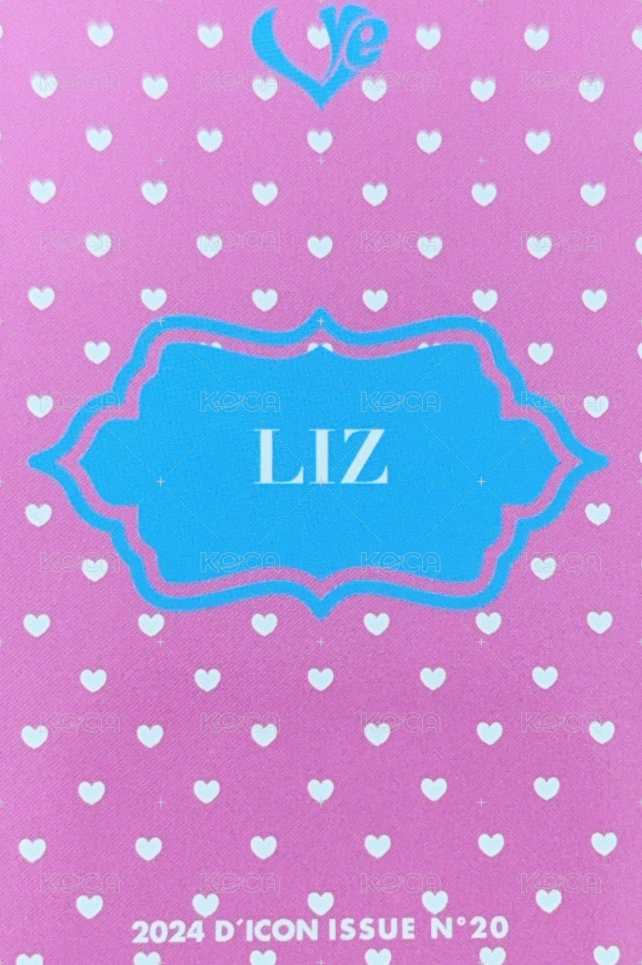 DICON kkt B版 特典卡  背面