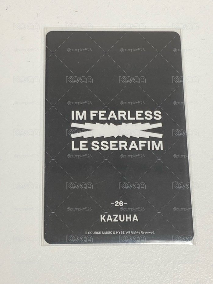 Le sserafim Kazuha FEARLESS JP 隨機卡 