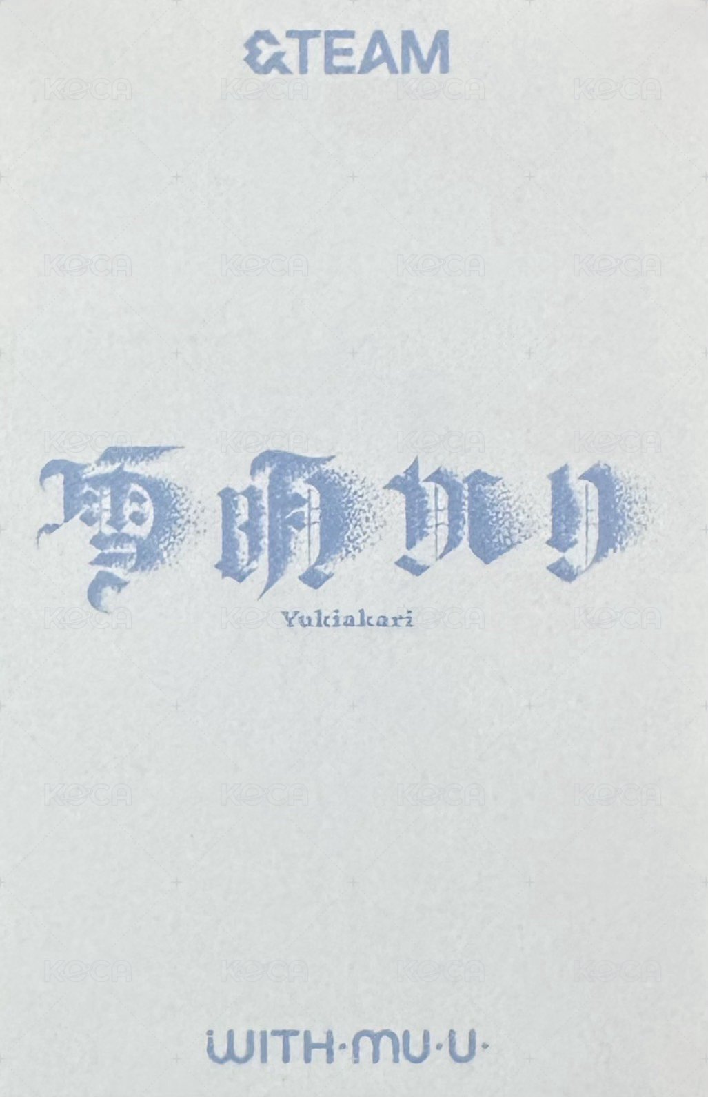 雪明 wm 幸運卡  背面