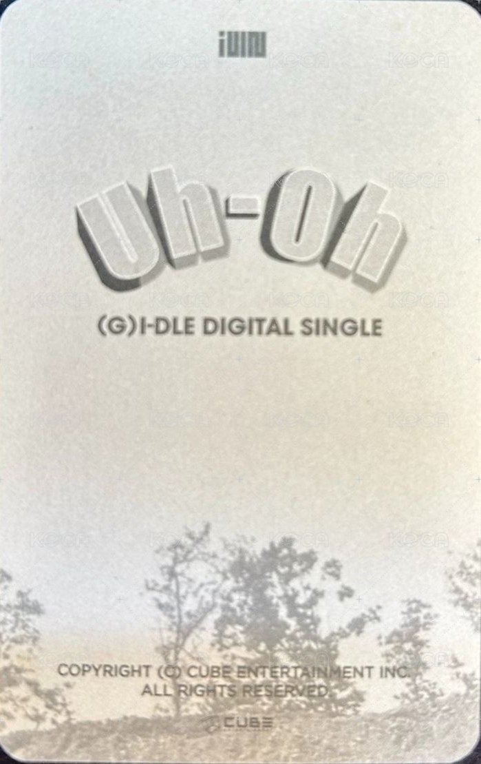 UH-OH 周邊卡 寫真書小卡 PB卡 背面