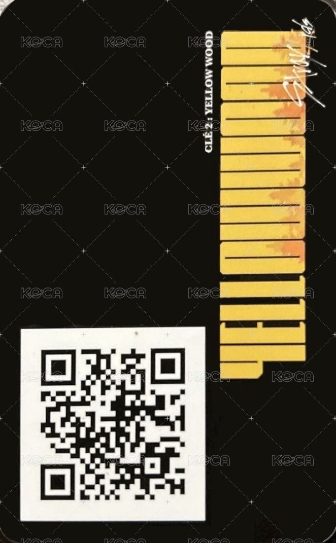 Clé 2 : Yellow Wood 專輯卡 黑 ver. 背面