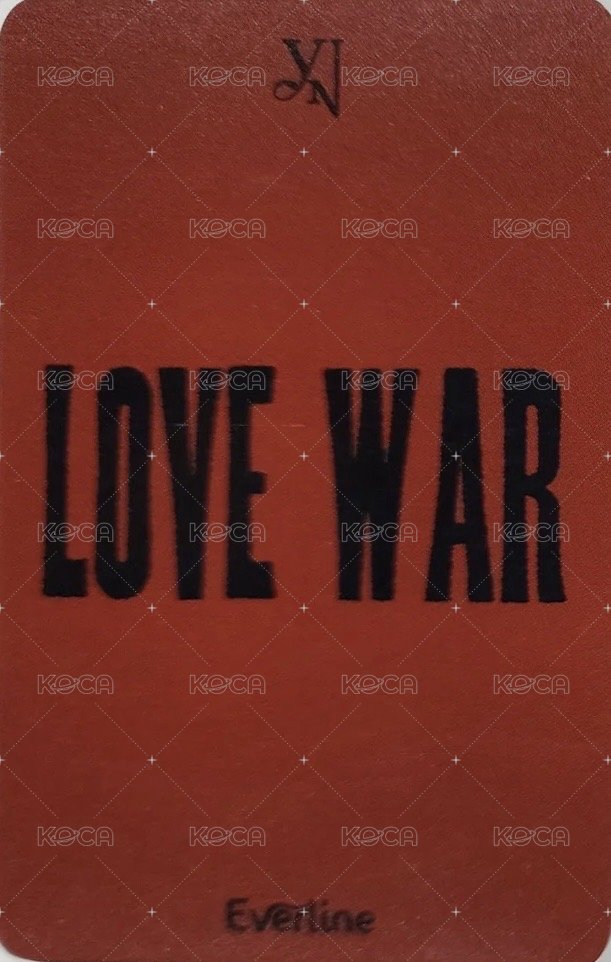 Love War el SC 特典卡  背面