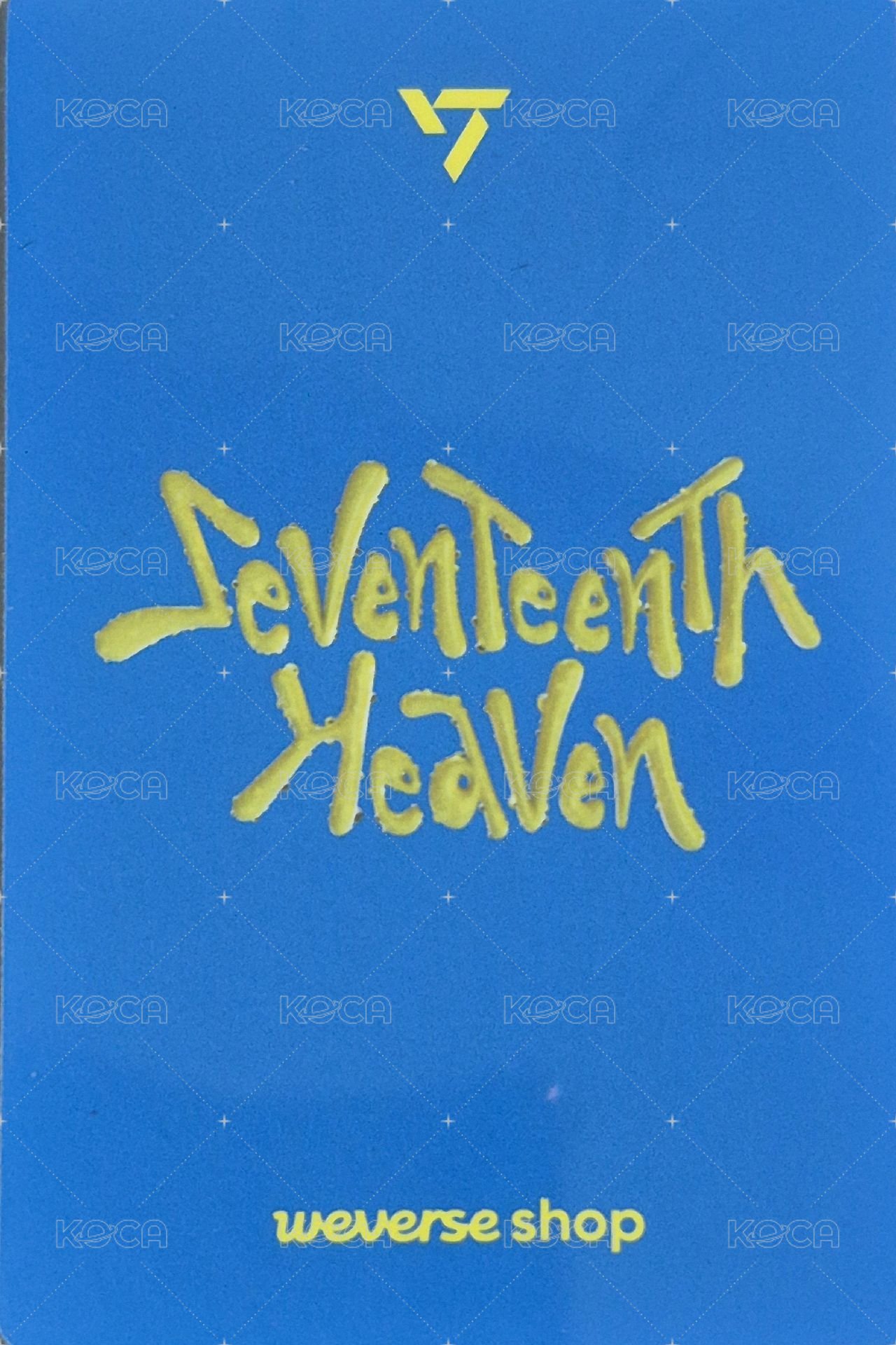 MINI11 wvs carat ver. 特典卡 wvs特典卡 carat ver. 背面