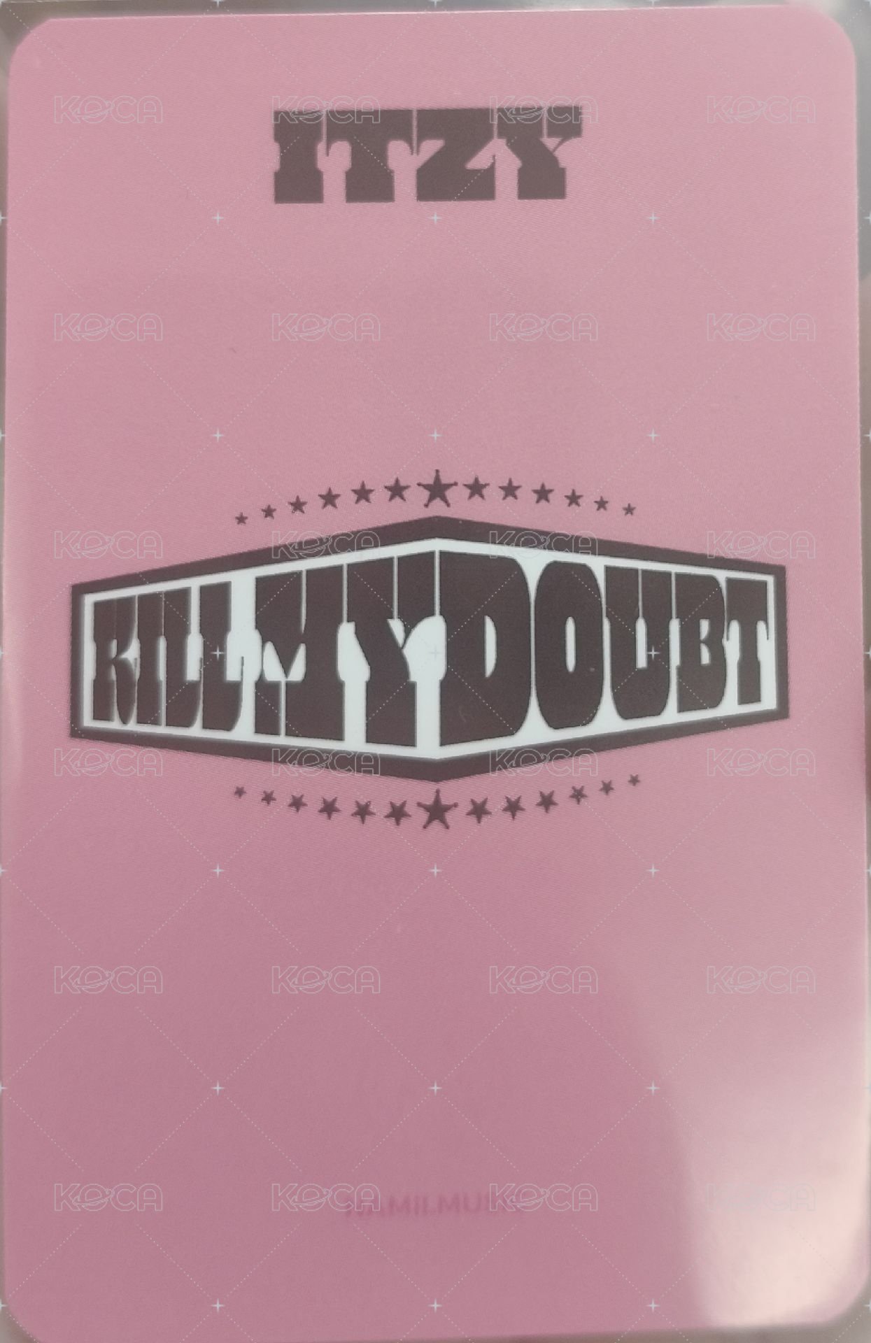 KILL MY DOUBT 楠藝 3.0 簽售卡  背面