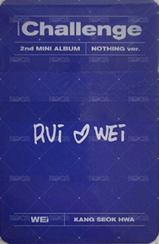 迷你二輯 專輯卡  背面