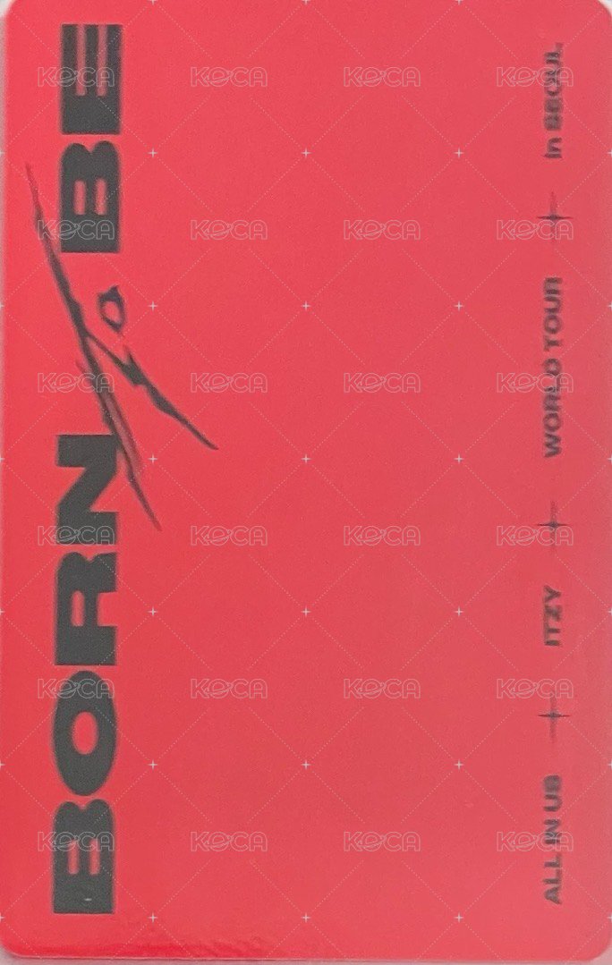 二巡 jyp 藍光/DVD 首爾場 特典卡  背面