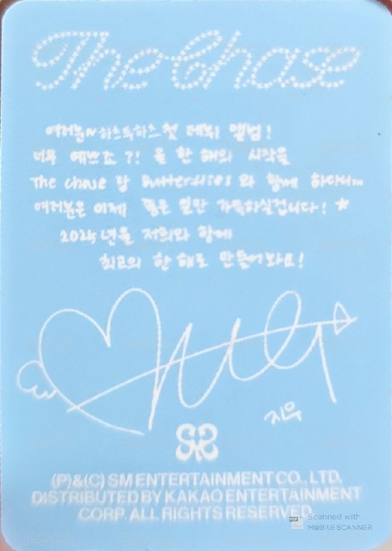 單一 專輯卡 MB ver. 背面