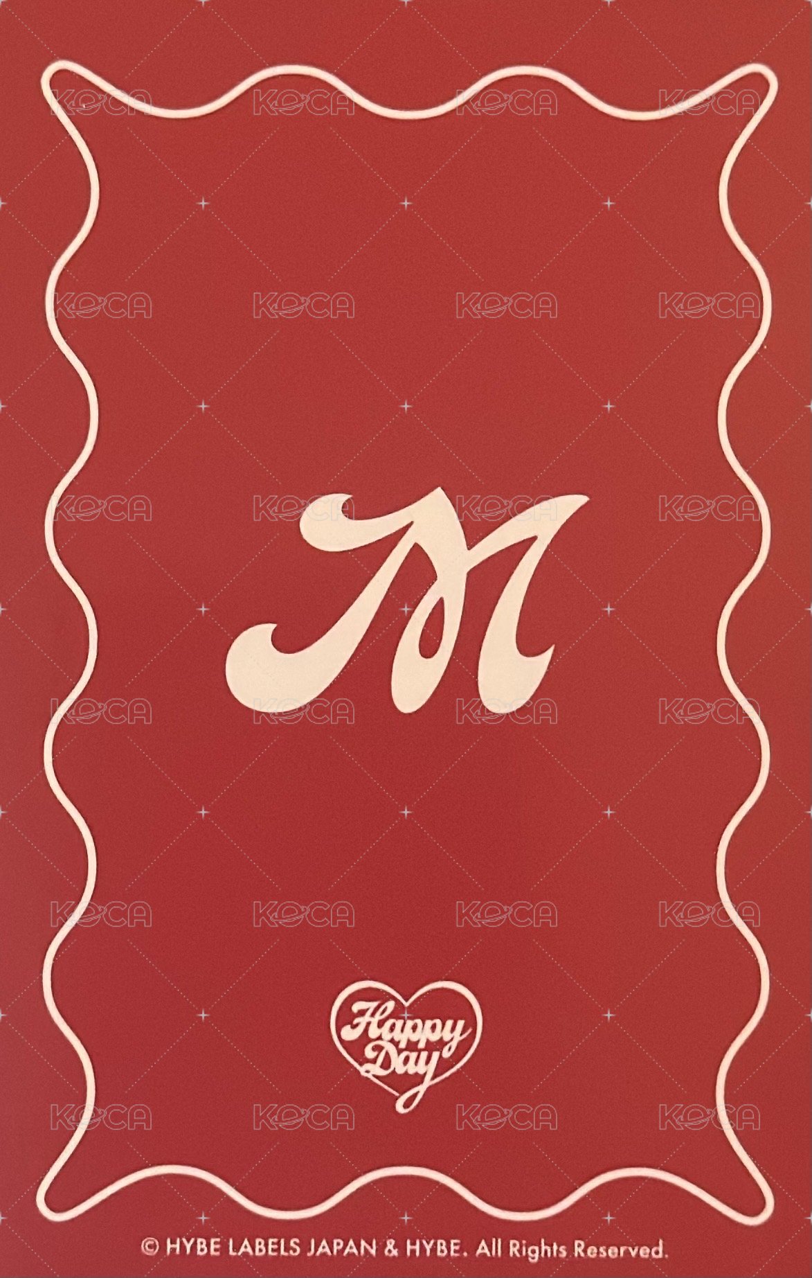 Happy Day  周邊卡 2024~2025 裝飾小卡 背面