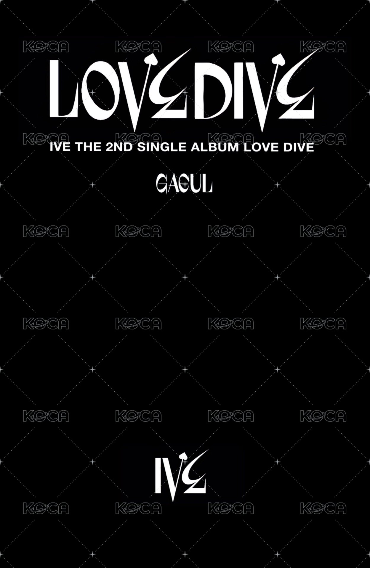 LOVE DIVE mokket 簽售卡  背面