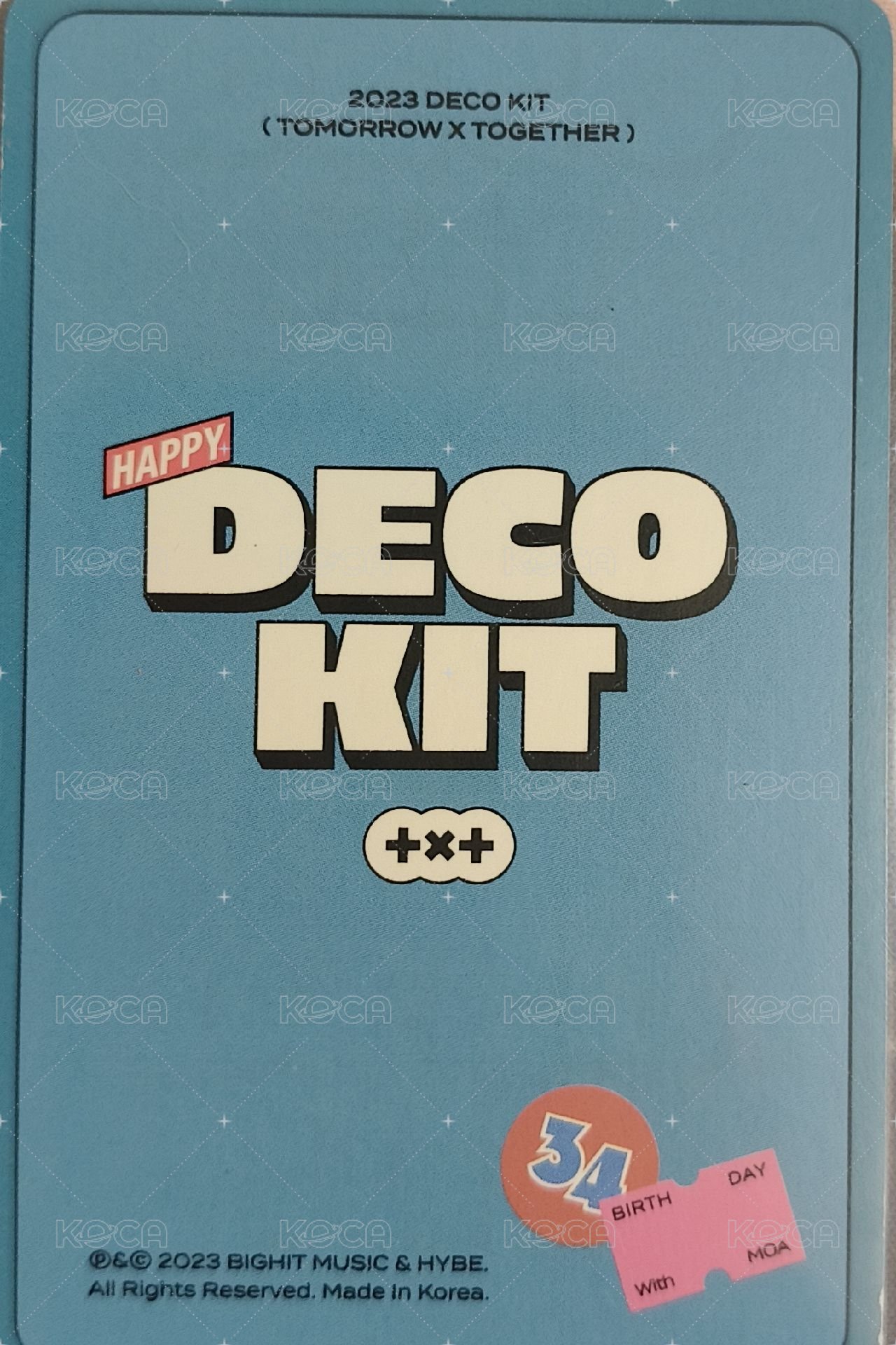 23 DECO KIT wvs 周邊卡  背面