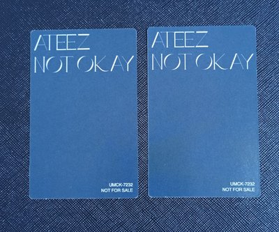 ATEEZ 弘中 傘 日專Not Okay flash price盤 小卡 合售