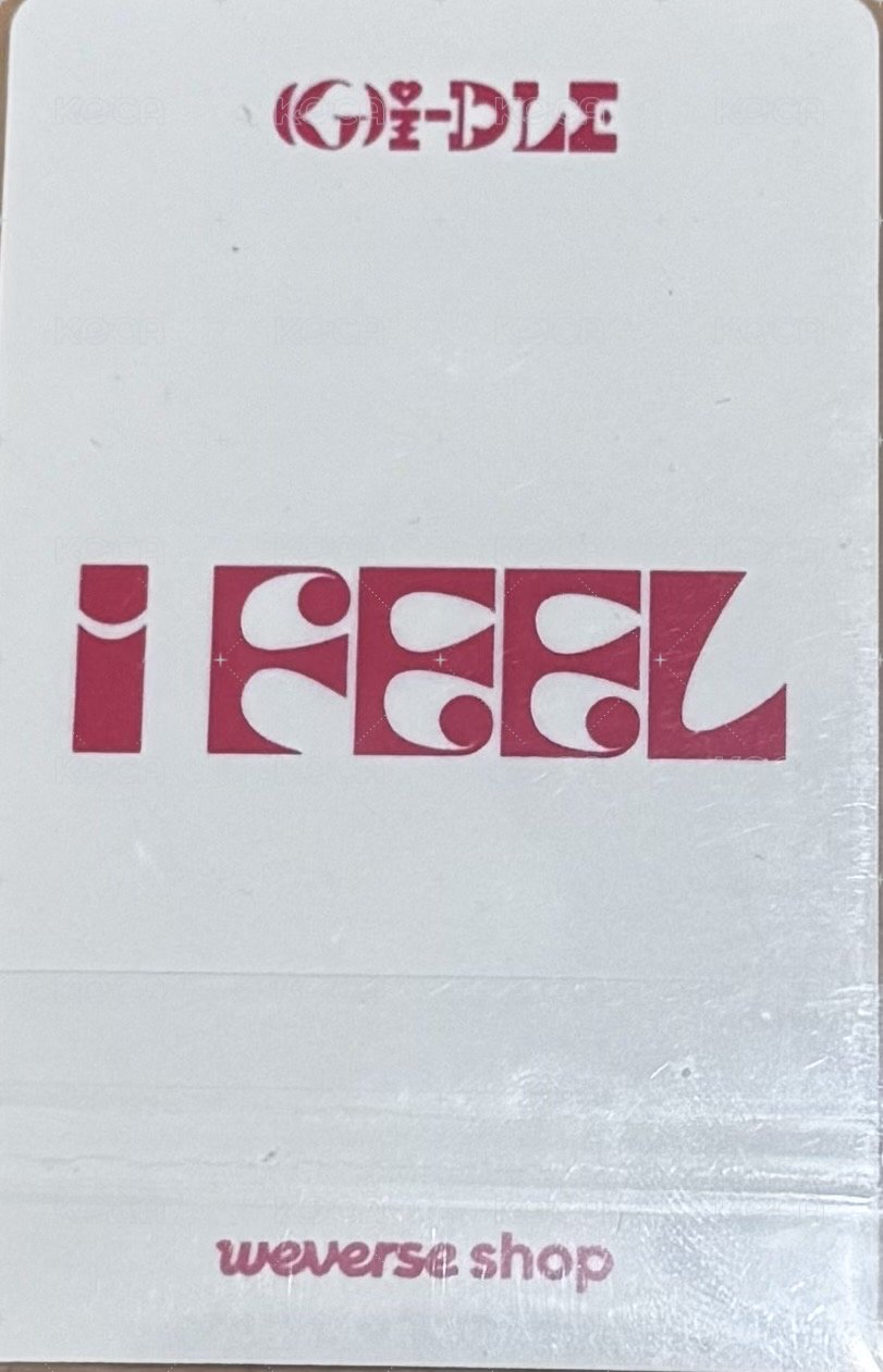 I feel wvs 簽售卡  背面