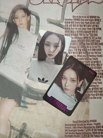 my world隨卡+專卡 karina 