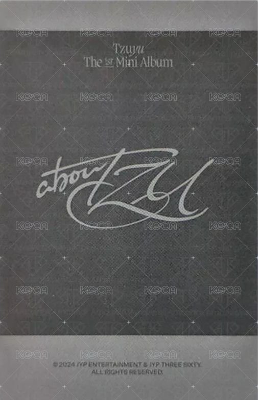 aboutTzu  jyp 特典卡 拍立得組 背面