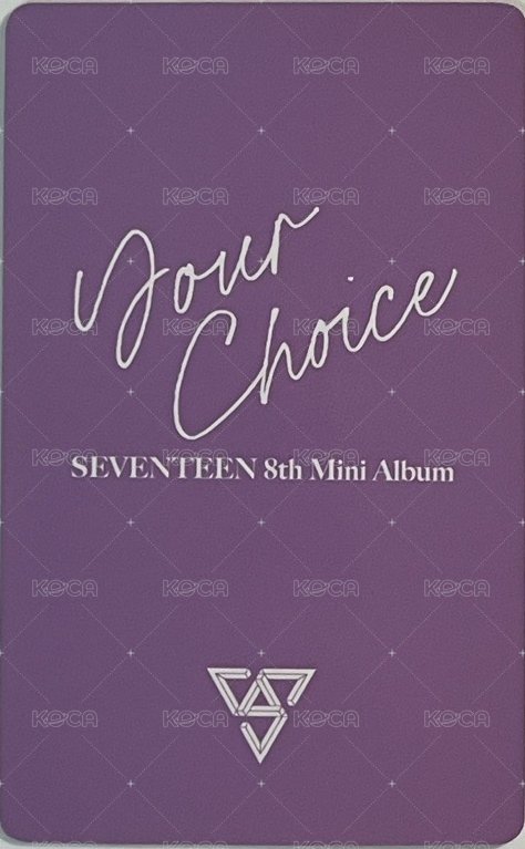 MINI8 interpark am 簽售卡  背面