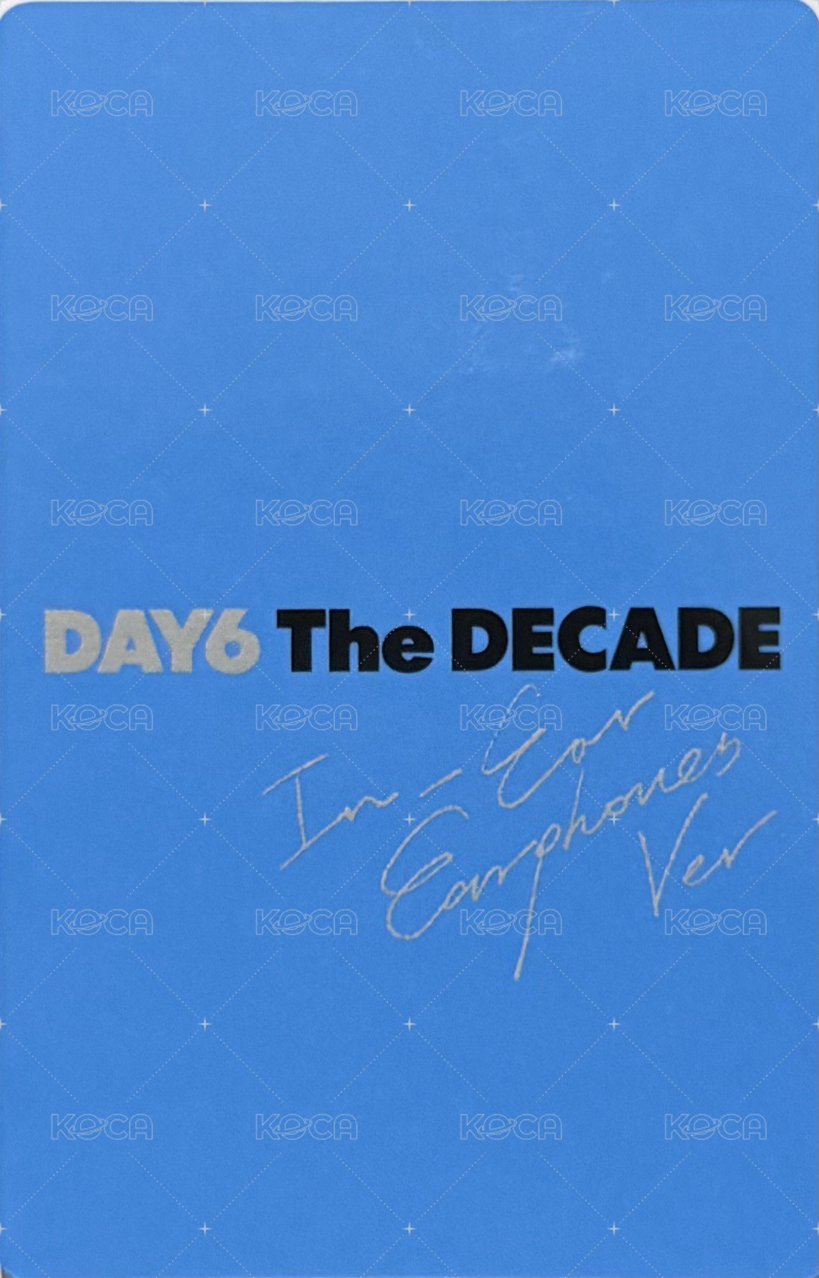 正四 耳機專 專輯卡  背面