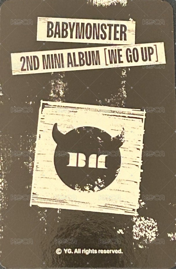 WE GO UP yg 線下快閃 入場卡 / 場限卡 成員日 背面