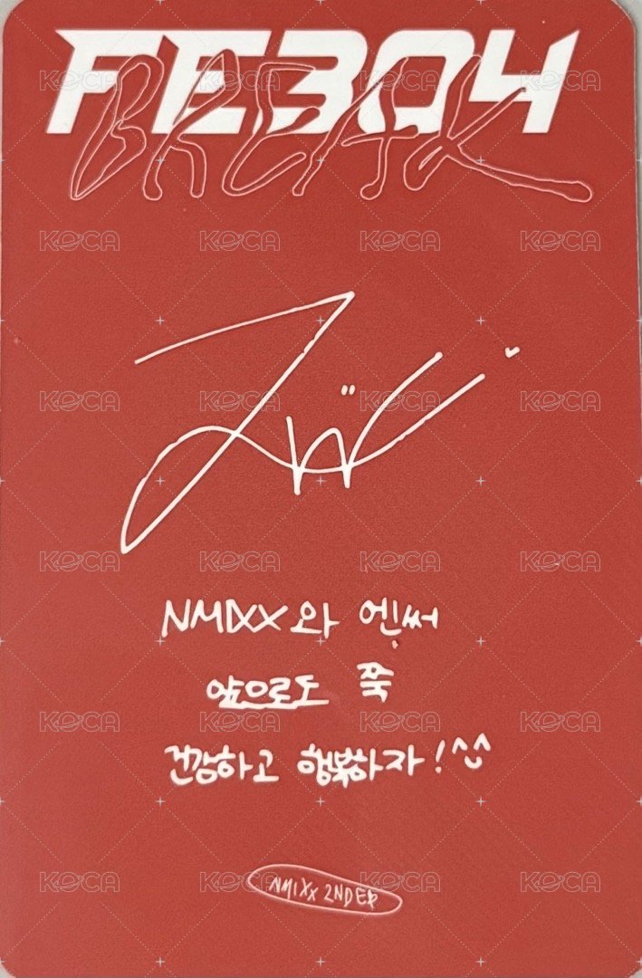 BREAK 專輯卡 普版 Mixx Blood 專卡友 背面